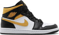 Air Jordan 1 Mid Weiß Pollen Schwarz (Kleinkind)