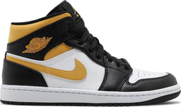 Air Jordan 1 Mid Weiß Pollen Schwarz (Kleinkind)