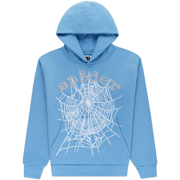 Sp5der OG Web V2 Hoodie Dusty Blue