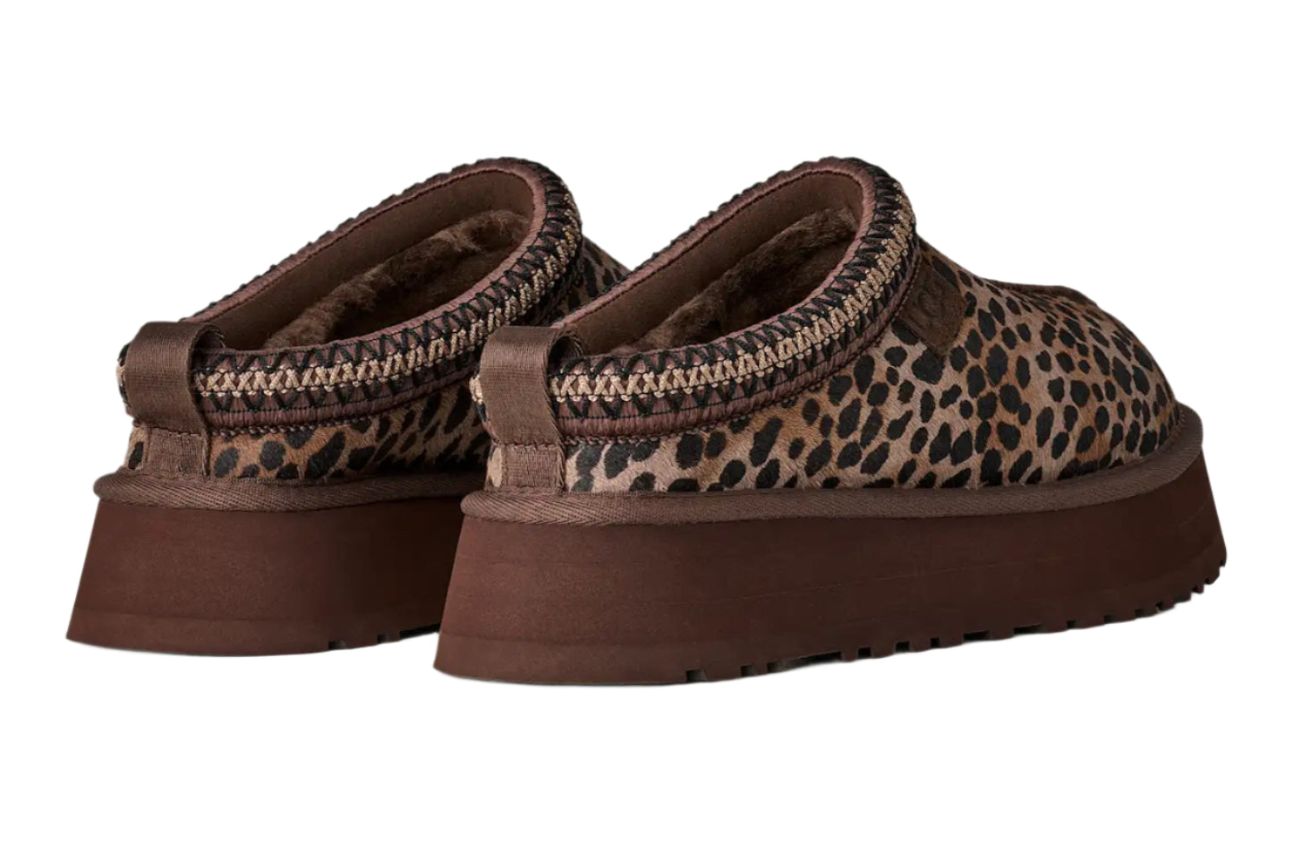 UGG Tazz Slipper Caspian Leopard Print Burnt Cedar (Women's)