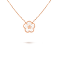 Van Cleef & Arpels Lucky Spring pendant, plum blossom 18K rose gold, Mother-of-pearl
