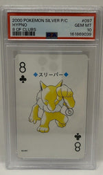 2000 Pokémon Silver Playing Cards Hypno 8 of Clubs #097 PSA 10 GEM MINT — original photo 1 - Image 3