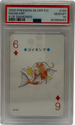 2000 Pokémon Silver Playing Cards Magikarp 6 of Diamonds #129 PSA 10 GEM MINT — photo 1 - Image 1