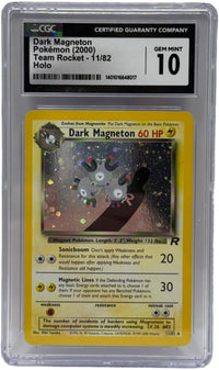 2000 Pokémon Team Rocket Magnéton Obscur Holo 11/82 CGC 10 État gemme parfait
