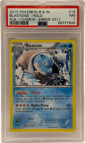 2013 Pokémon Plasma Blast Cosmos Blastoise Holo Error 2012 16/101 PSA 7 NEAR MINT