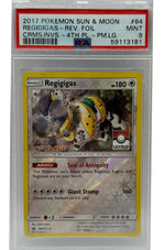 2017 Pokémon League Crismon Invasion Regigigas 2nd Place Reverse Holo 84/111 PSA 9 MINT - Image 3