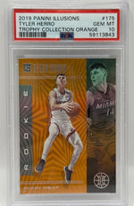 2019 Panini Illusions Tyler Herro Trophy Collection Red /99 Rookie Card #175 PSA 7 NEAR MINT - Image 3