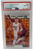 2019 Panini Mosaic Tyler Herro Reactive Orange Rookie Card #280 PSA 10 GEM MINT