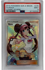2019 Pokémon Cosmic Eclipse Rosa Full Art 236/236 PSA 9 MINT (Sun & Moon) - Image 1