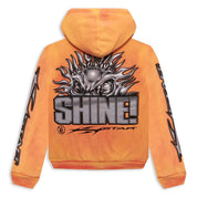 Hellstar Sun Zip-Up Hoodie Orange