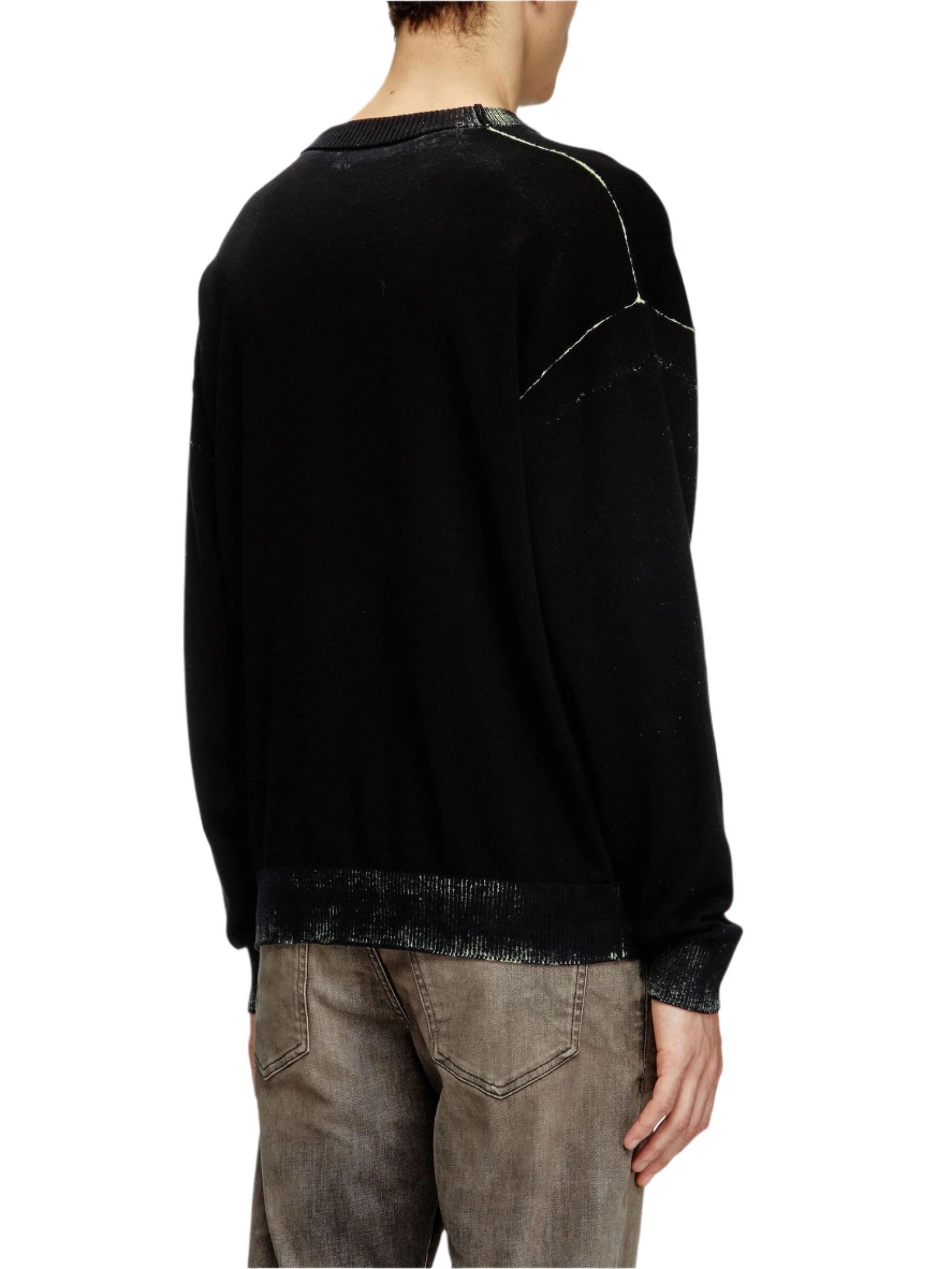 Diesel x Hellstar K-Belez Reverse Print Logo Jumper Black