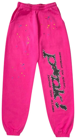 Pantaloni di felpa Sp5der P*NK Rosa