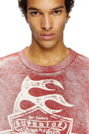 Diesel x Hellstar K-Belez Reverse Print Logo Jumper Red
