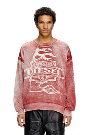 Diesel x Hellstar K-Belez Reverse Print Logo Jumper Red