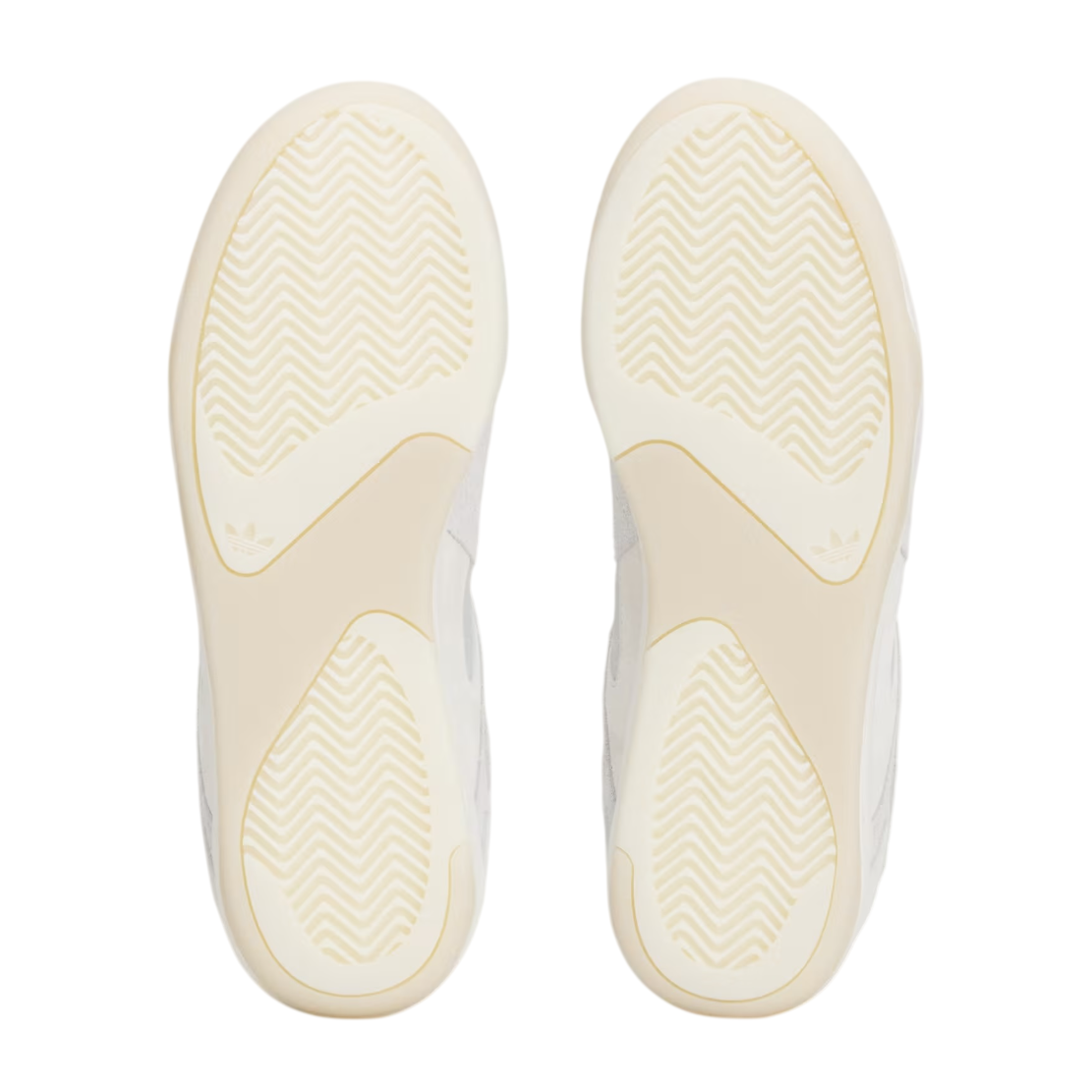 White sneakers with sole view on a white background