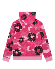 Denim Tears Pink Camo Cotton Wreath Zip Hoodie