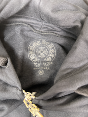Chrome Hearts Script Zip Up Hoodie Black
