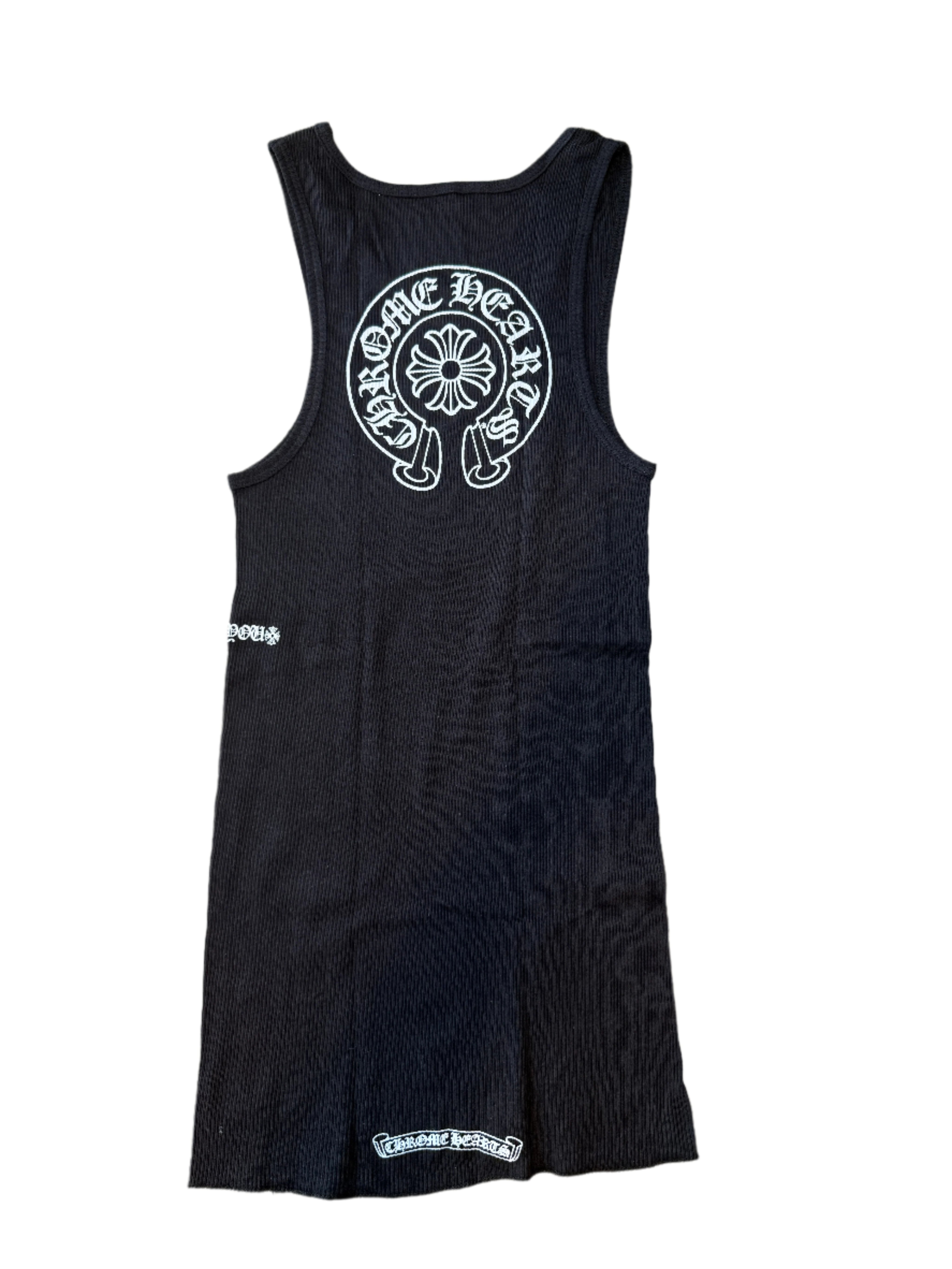 Chrome Hearts Horseshoe Rib Tank Top Black