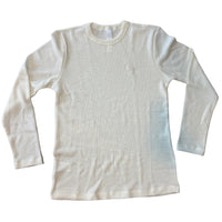 Chrome Hearts Wolle besticktes Langarm-Thermo-Crewneck in Weiß