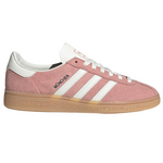 Pink Adidas sneaker with white stripes on a white background - Image 1