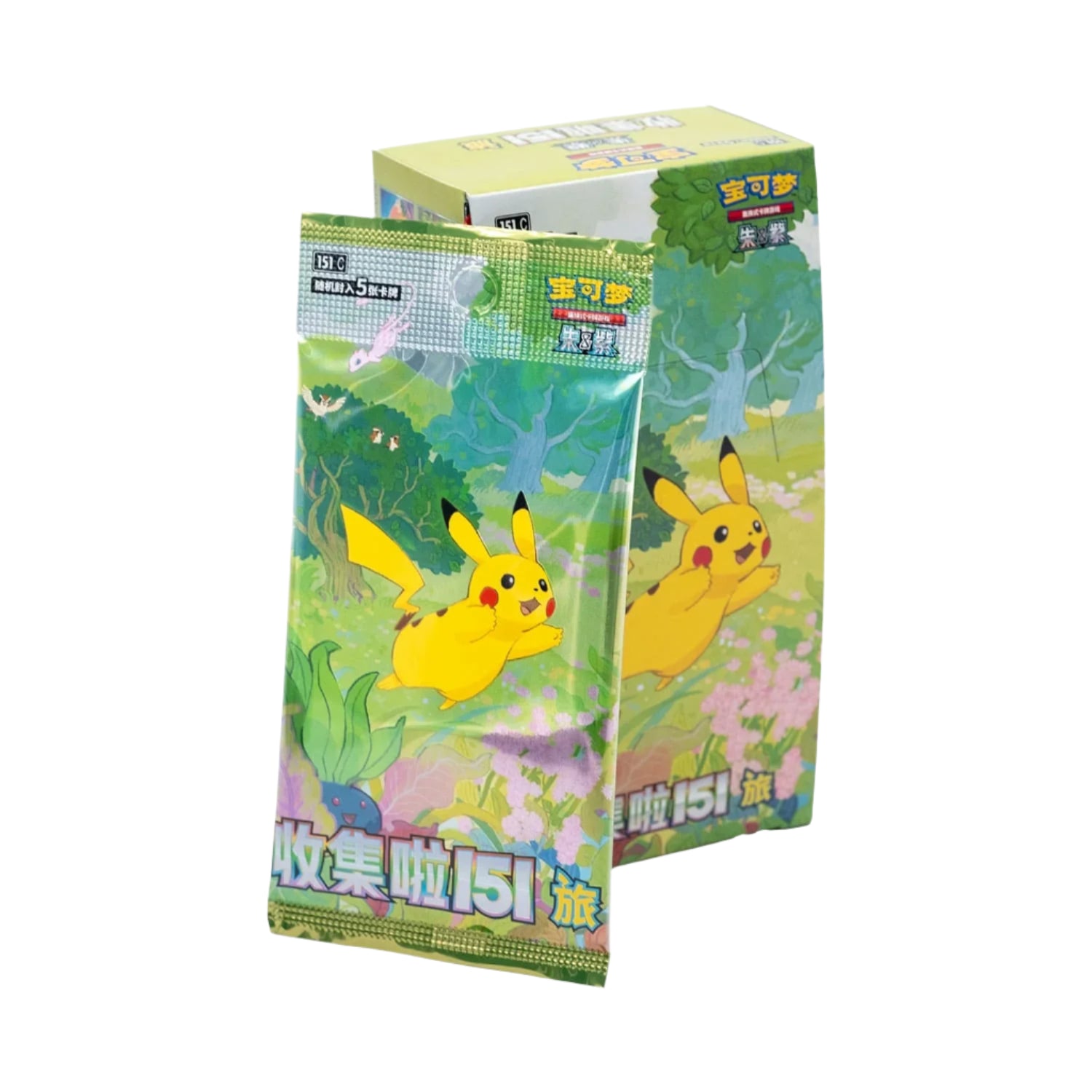 Pokemon-Slim-Display-Collect-151-Journey-China-Exklusiv-Pikachu-mit-Booster-anliegend.webp