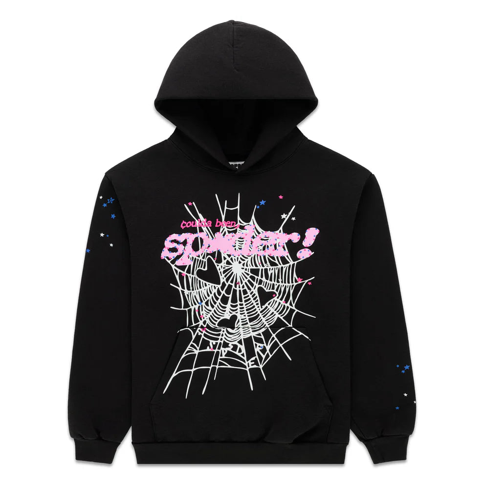 Sp5der x Druski Coulda Been Heart Punk V2 Hoodie Owl Black