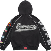 Supreme Playoffs Zip Up Hooded Sweatshirt Black