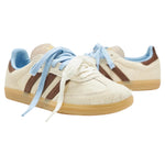 Adidas Samba OG Cream Dark Brown Blue Pony Hair (Women's) sneakers — style KI2514 — photo 1 of 6 - Image 1