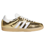 Adidas Samba OG Gold Metallic Cracked Leather (Women's) sneakers — style KI5719 — photo 1 of 5 - Image 1