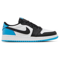 Air Jordan 1 Retro Low OG Nero Blu Polvere Scuro (GS)