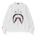 Bape Hai-Applikation Rundhals-Pullover Weiß