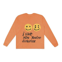 Cactus Plant Flea Market "Je t'aime, tu es différent" Tee-shirt à manches longues Orange