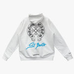 Chrome Hearts St. Barth Horseshoe Pullover Hoodie White - Supra Sneakers - Image 5