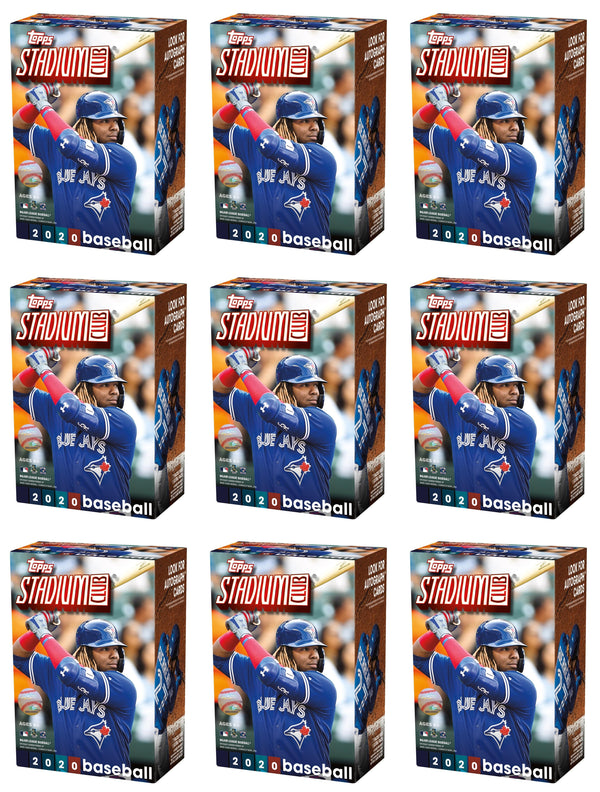 2020 Topps Stadium Club Blaster Box 9x Lot