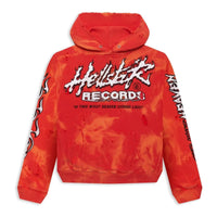 Hellstar Records 熔岩水洗连帽卫衣 红色