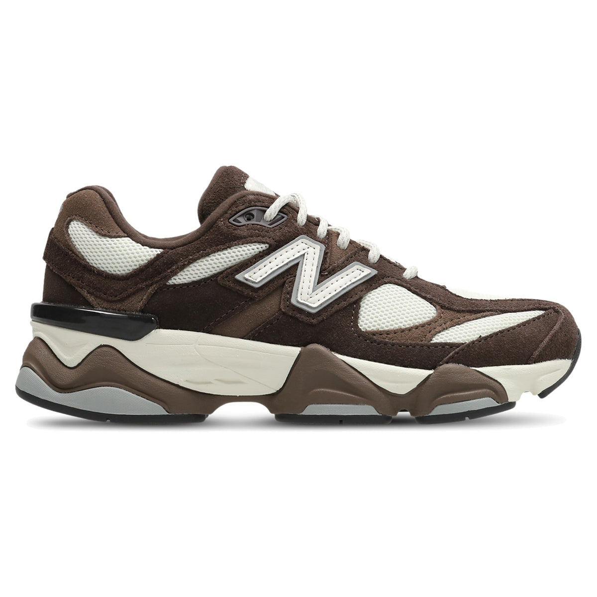 New Balance 9060 Coffee Brown White (GS) sneakers — style G90607XX — photo 1 of 5