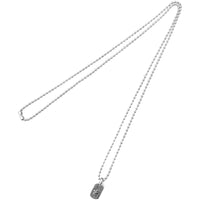 Chrome Hearts Tiny Star Dog Tag Necklace Silver