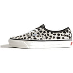 Vans Premium Authentic Dalmatian White Black — three-quarter view - Image 3