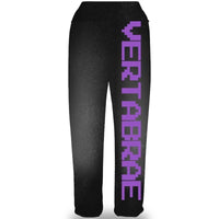 Vertabrae C-2 Sweat Pants (Black & Purple)