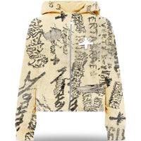 Vertabrae VERT Ivory Graffit Zip Up Hoodie