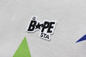 Bape Sta Pattern Relaxed Fit L/S Tee Multicolor - Supra Sneakers