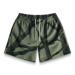 Bravest Studios Tree Camo Shorts Green