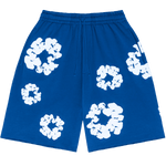 Denim Tears The Cotton Wreath Sweat Shorts Royal Blue - Supra Sneakers - Image 1